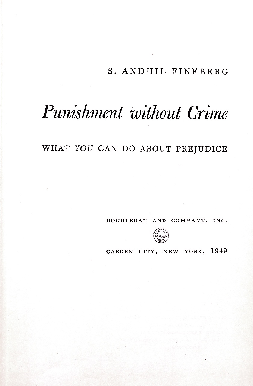 Cover of Punishment Without Crime