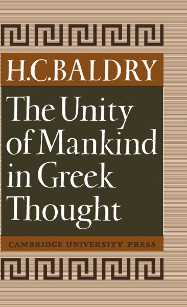 Cover of The Unity of Mankind in Greek Thought