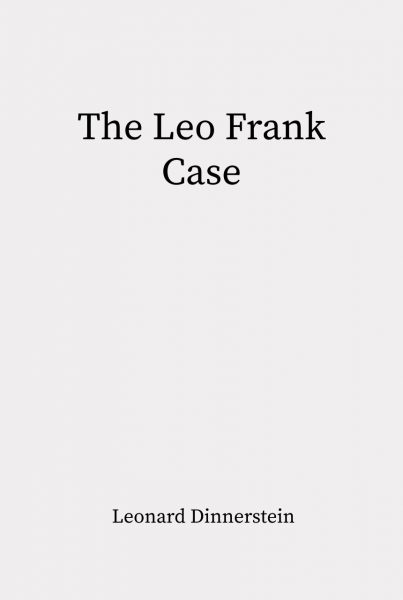 Cover of The Leo Frank Case