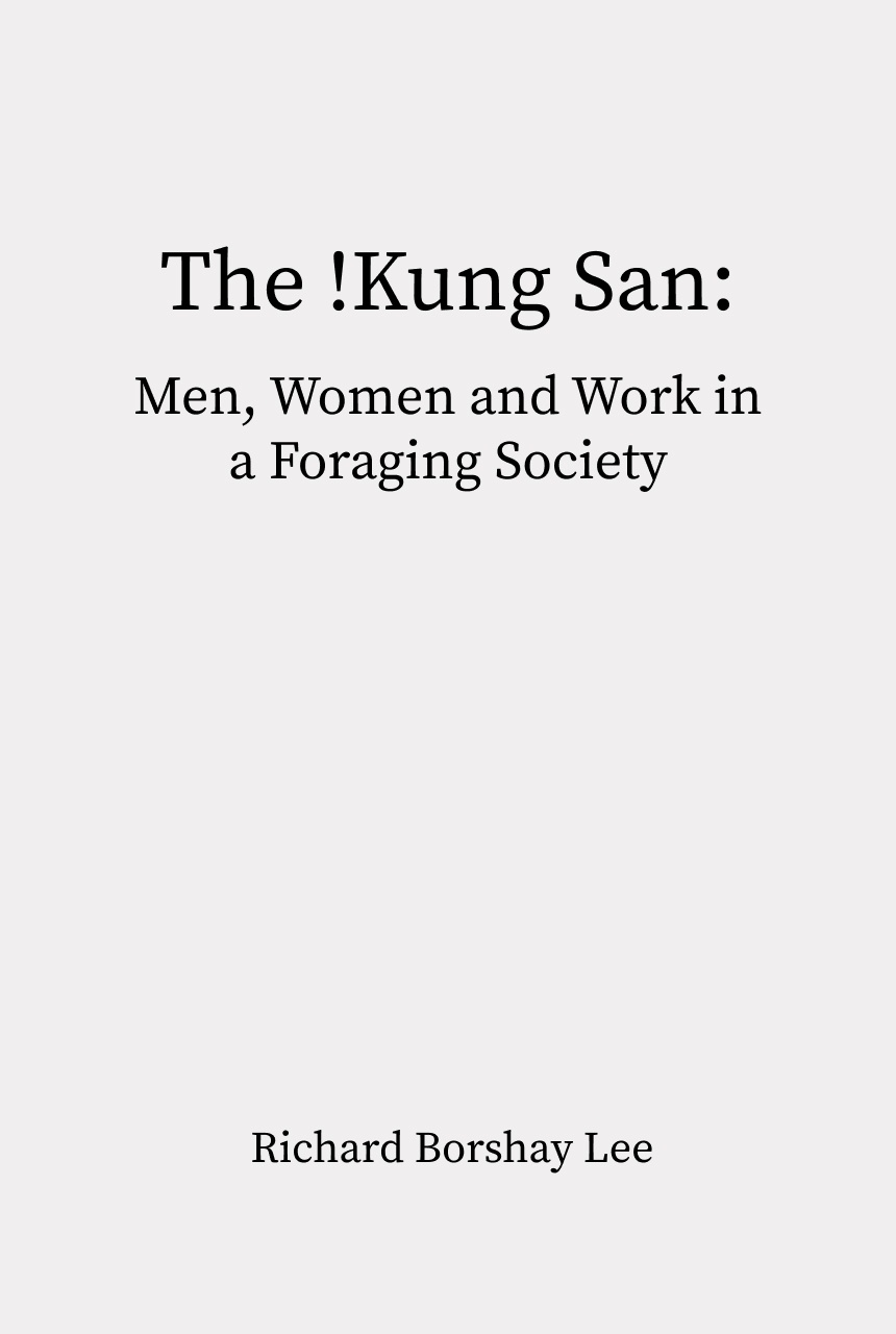 Cover of The !Kung San