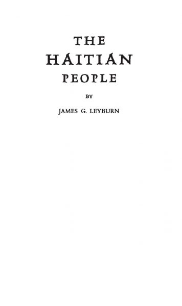 Cover of The Haitian People