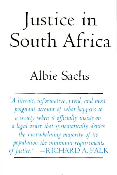 Cover of Justice in South Africa
