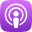 Apple Podcasts logo